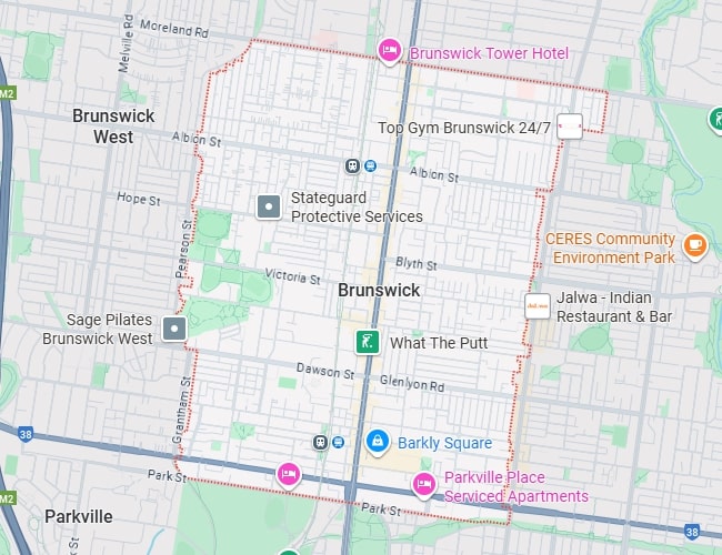 Brunswick map area